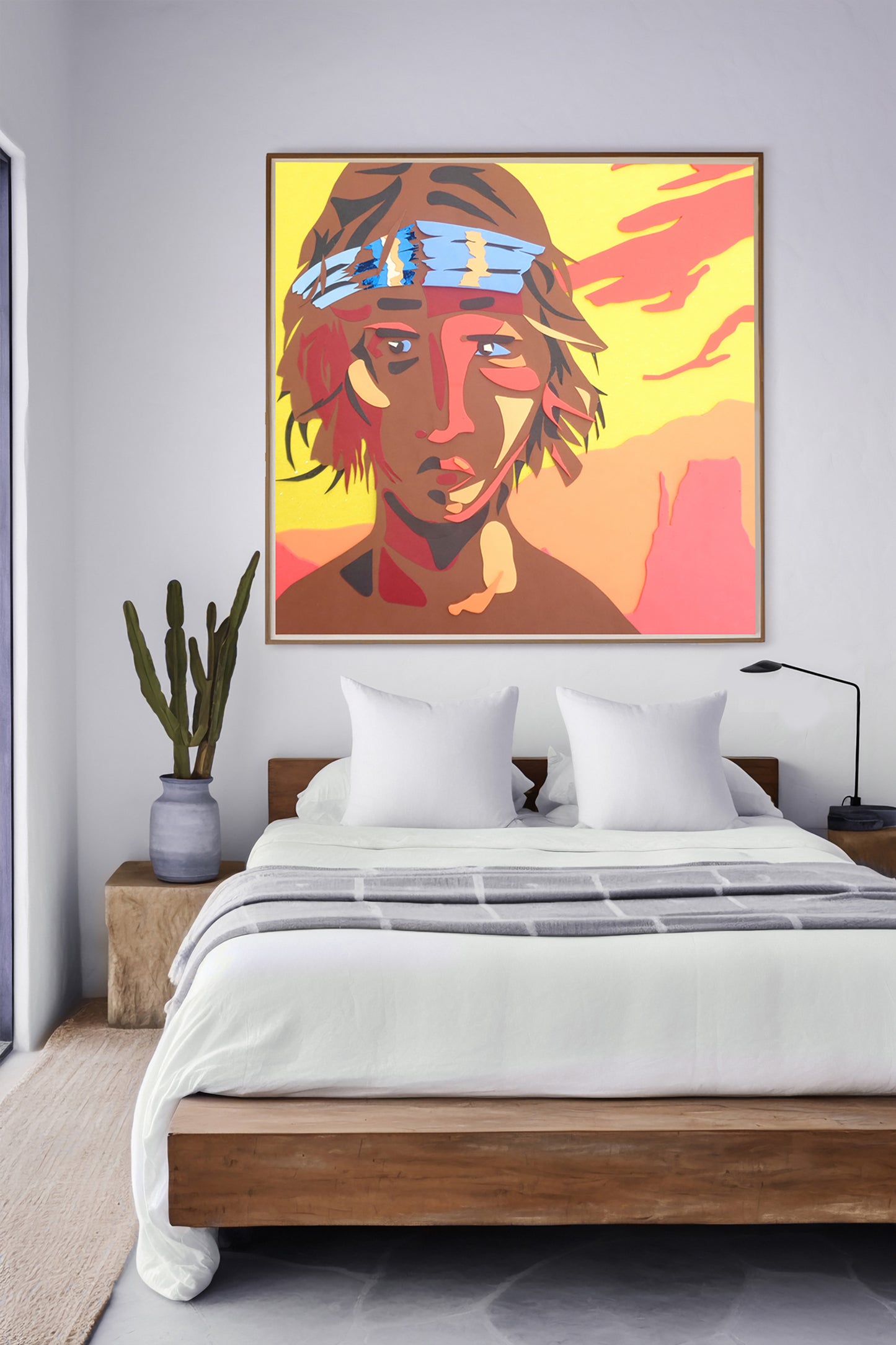 Fierce Apache warrior - printable digital artwork