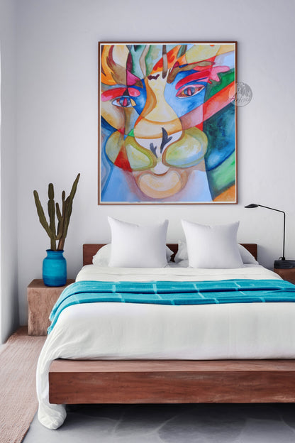 Abstract lion - printable digital artwork